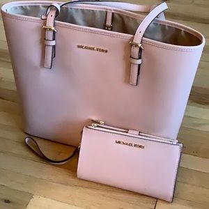 Michael Kors Tote and matching wallet/wristlet